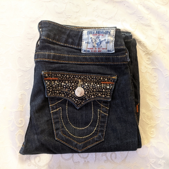 TRUE RELIGION Hi-rise bootleg. Size 28 - Picture 6 of 6